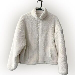 Alo Yoga | Women's Cream Sherpa zip up Jacket